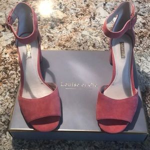 Kid Suede ankle strap open toe Shoes